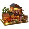 Hexi Residence Dollhouse Kit - Miniature Wizardi Roombox Kit with LED Light F07M51-76-P015-A